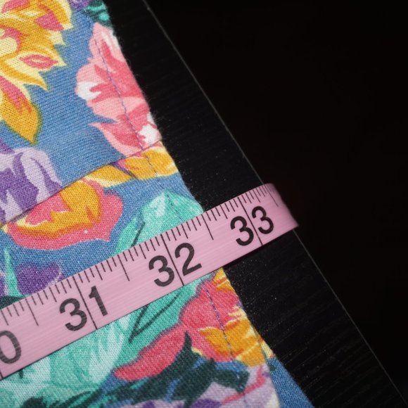 Vintage 90s Floral Mini Ruffle Dress - Picture 8 of 9
